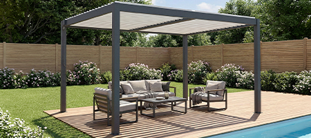 Freestanding louvered pergola​