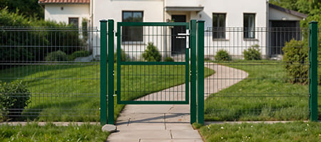 Wire mesh side gate